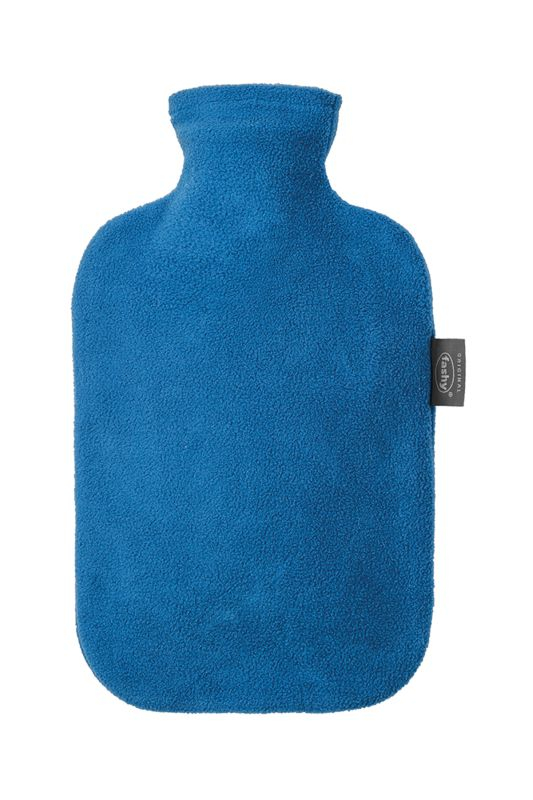 Wärmflasche mit Fleecebezug