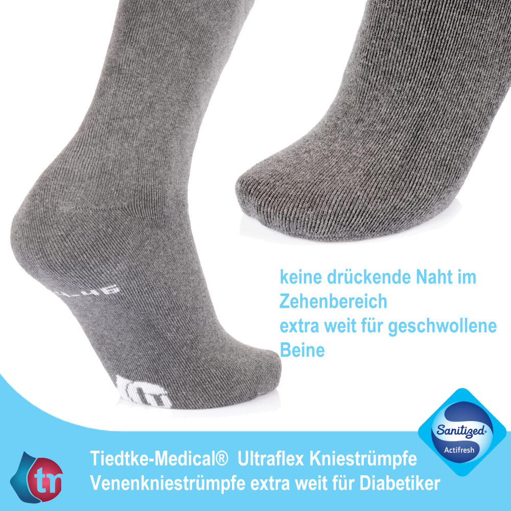 Venen-Kniestrümpfe Ultraflex Frottee Long – Bild 3