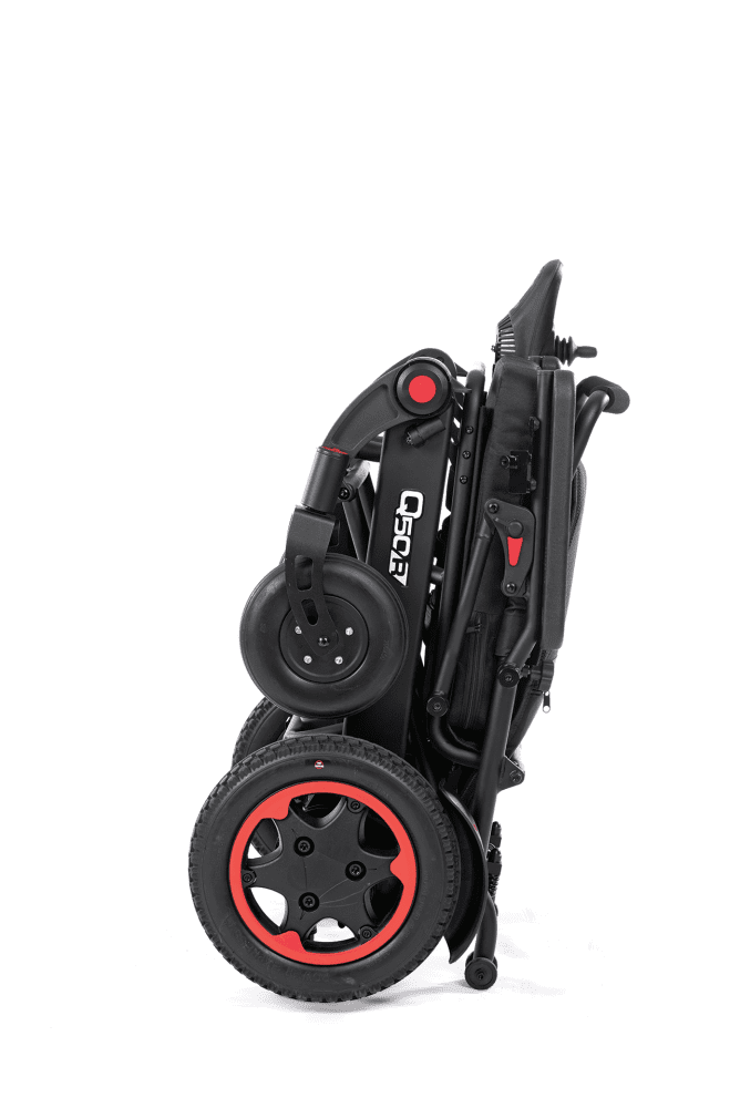 E-Rollstuhl Q 50 R, schwarz, SB 43, 6 km/h, inkl. Batterien (30 Ah), Ladegerät und Beleuchtung – Bild 2