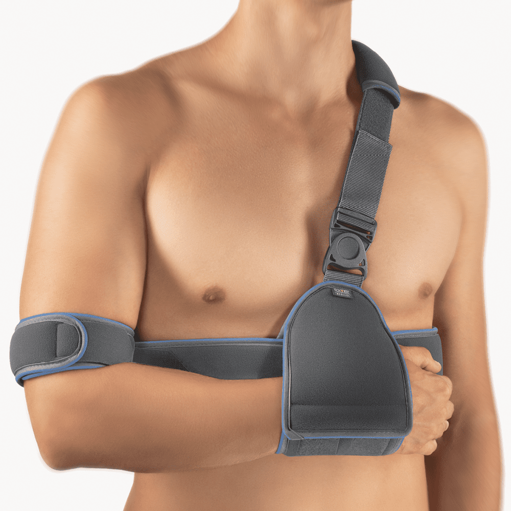 Bort Schulter-Arm-Adduktionsorthese OmoXpress in Folienverpackung, grau