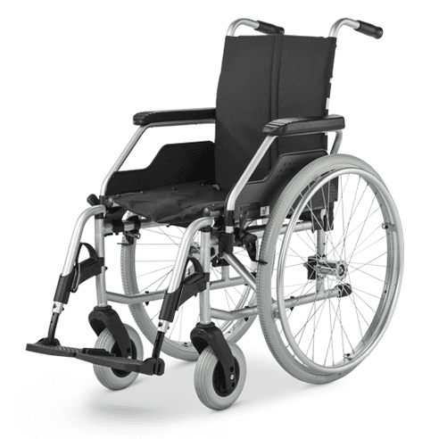 Rollstuhl FORMAT 3.940, mit Trommelbremse silverline