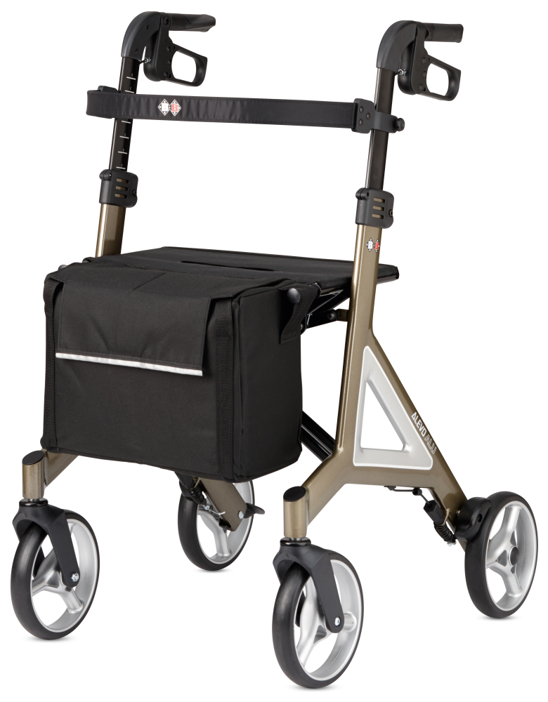 Rollator ALEVO ALU mit Rückengurt und Tasche