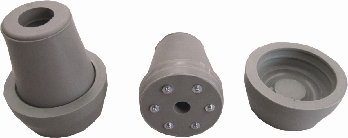 Krückenkapsel mit Spikes, grau