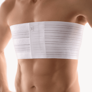 Bort Rippengürtel, elastisch für Herren, weiß