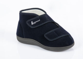 Verbandschuhe Liromed marine-blau, hoch, klett, 40°C waschbar (Paar)