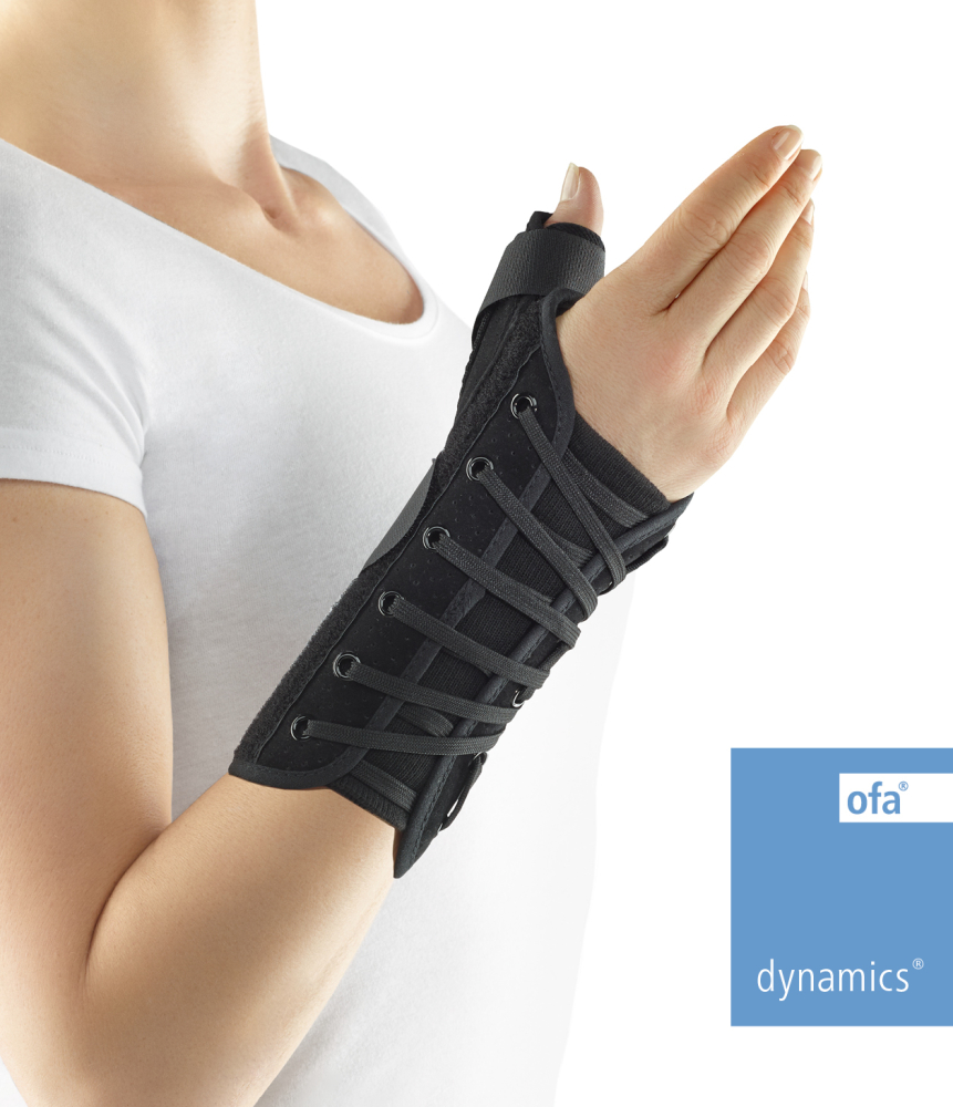Handgelenk Schnürorthese mit Daumenfixierung Dynamics schwarz