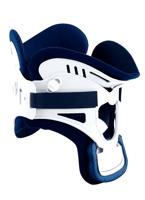 Cervicalorthese Schalen-Set Miami J,weiß-grau-blau