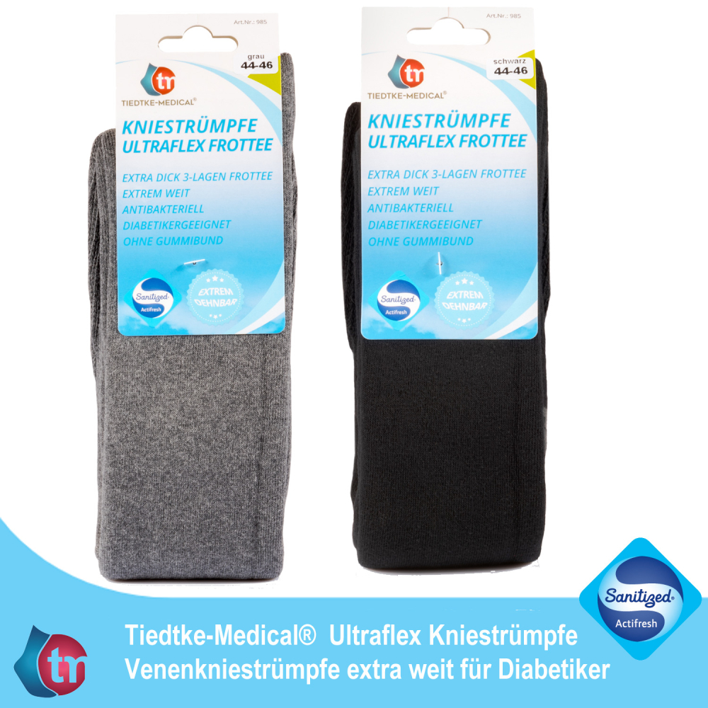 Venen-Kniestrümpfe Ultraflex Frottee Long – Bild 2