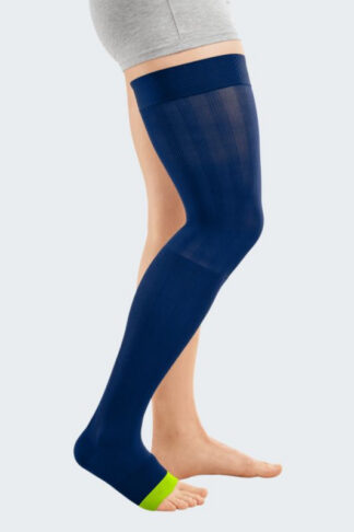 Medi AG Rehab one, lime/blue, KKL1, offene Fußspitze, Mikronoppen-Haftband sensitiv