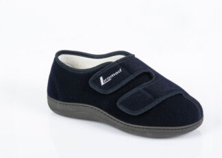 Verbandschuhe Liromed marine-blau, flach, klett, 40°C waschbar (Paar)