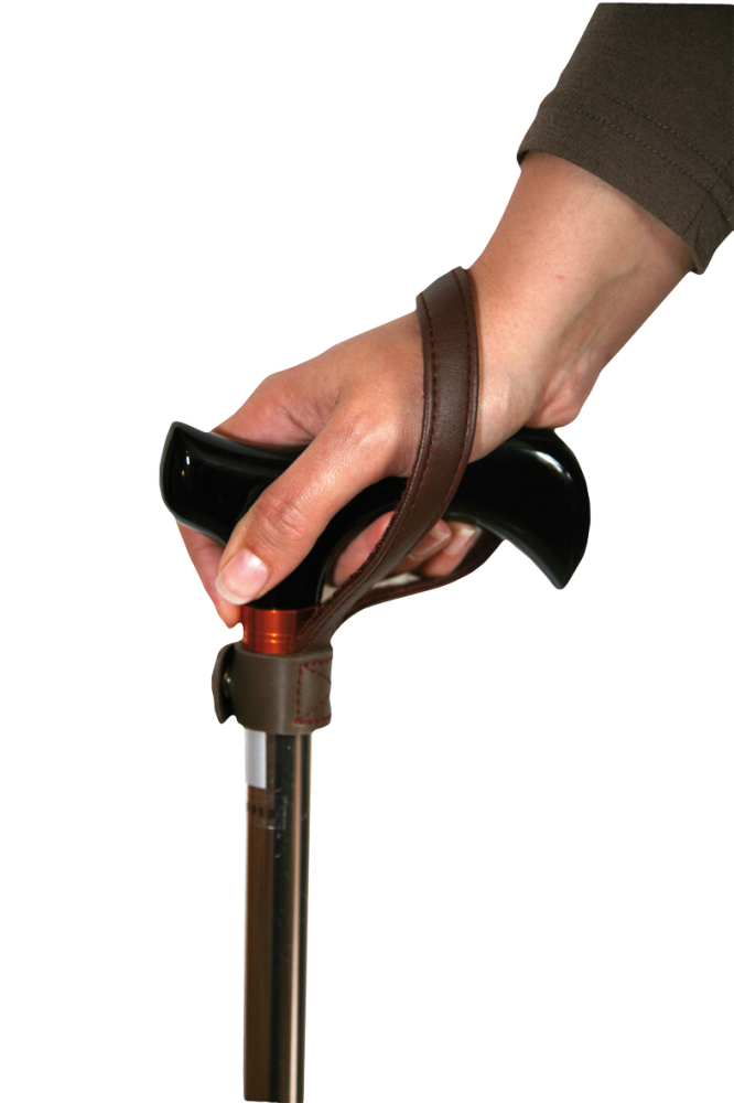 Stockschlaufe, Leder