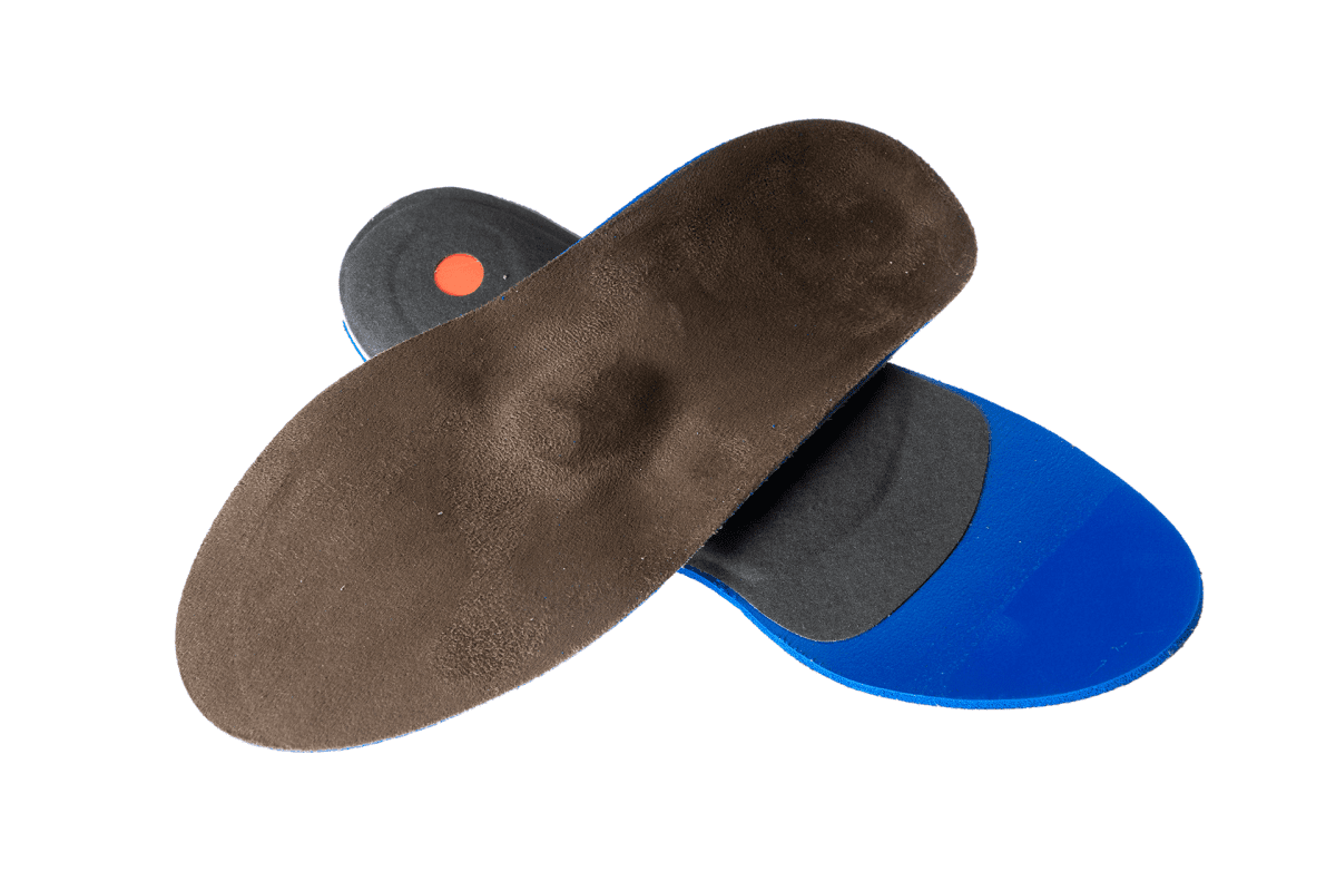 Weichpolster Rohling Fersensporn mit Fersenpolster, Microfaser, 2,5mm anthrazit, Latex-Foam