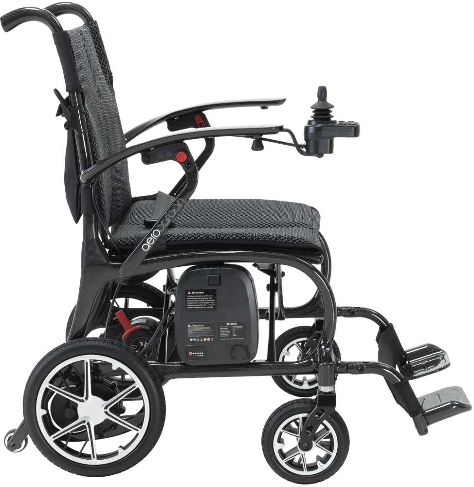 Elektrorollstuhl AeroCarbon 24V/150W 6km/h, silber – Bild 2