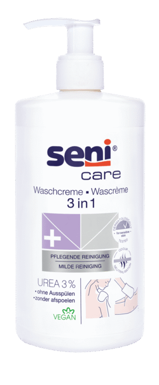 Seni Care 3 in 1 Waschcreme mit 3% Urea 500ml