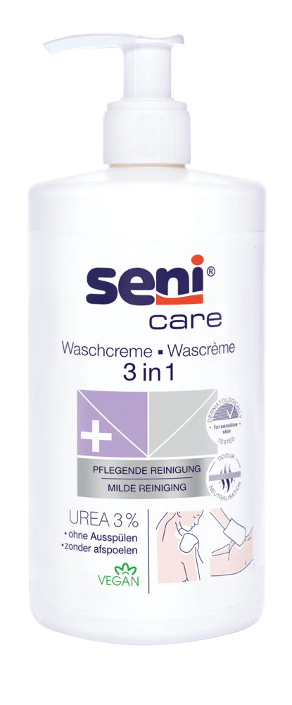 Seni Care 3 in 1 Waschcreme mit 3% Urea 500ml