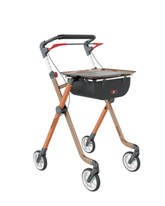 Indoor-Rollator Pixel mit Tablett und Tasche, Sitzbreite 71cm