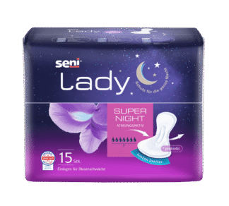Inkontinenzeinlagen Seni Lady Super Night (1 Karton: 12 x 15 Stück)