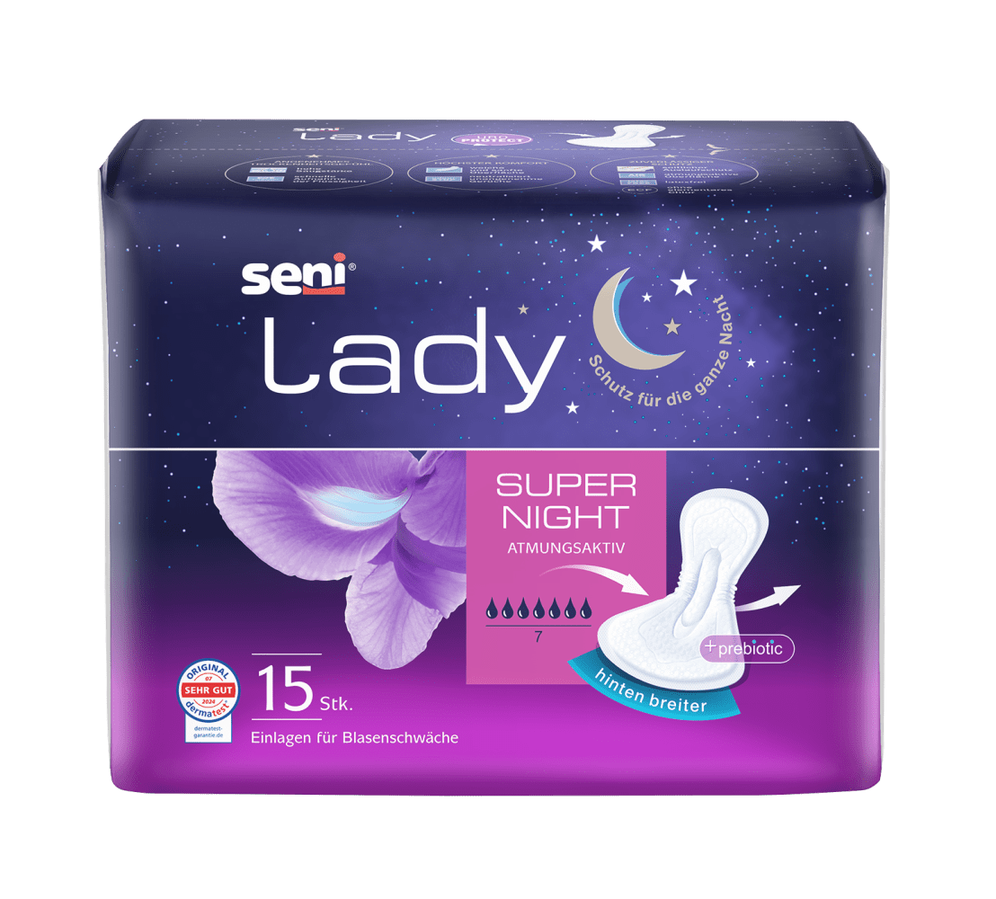 Inkontinenzeinlagen Seni Lady Super Night (1 Karton: 12 x 15 Stück)
