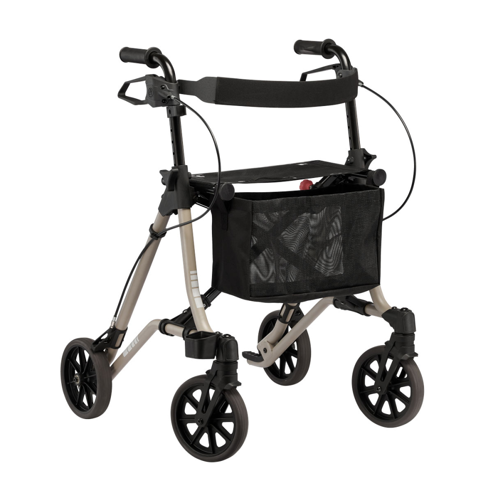 Leichtgewicht-Rollator TAIMA M2 mit Rückengurt und Tasche (Dietz) – Bild 2