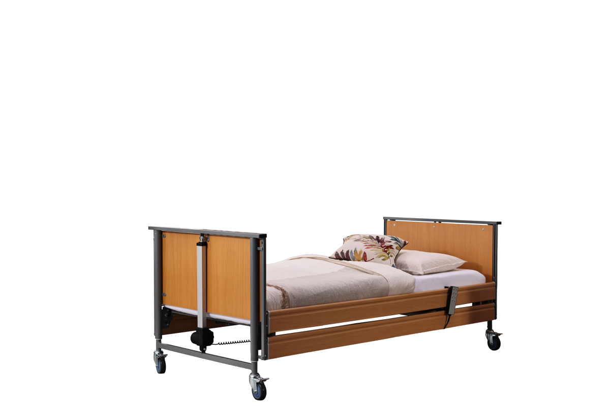 Pflegebett Ecofit S 90 mit Seitengitter 90 x 200 cm, Buche nur in 2er Schritten bestellbar – Bild 2