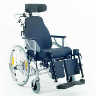1.010 GEO Multifunctional Wheelchair with Drum Brake, Lateral Supports, and Therapy Tray