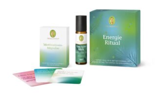 Energy Ritual Gift Set: 10 ml Organic Energy Boost Fragrance Roll-on + 33 Motivation Cards