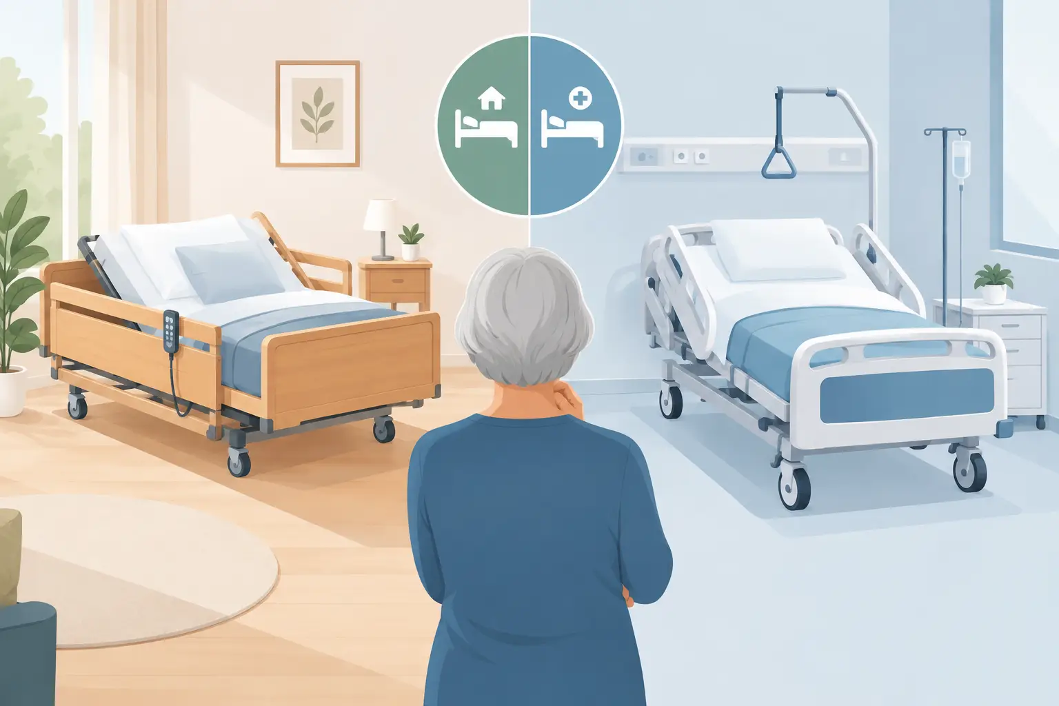 Pflegebett oder Krankenhausbett zuhause?