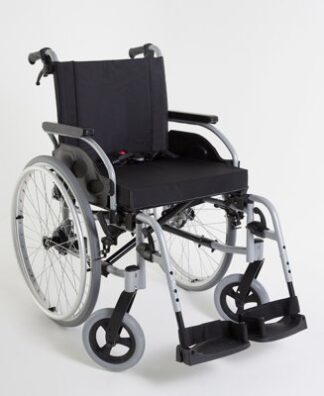 Rollstuhl Action1 R silbergrau SB 43 cm