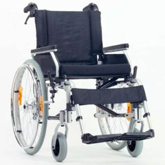 Leichtgewicht-Rollstuhl 2.920 MOLY ECONOMY, mit Trommelbremse silbergrau-metallic SB 45 cm