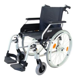 Rollstuhl Litec 2G, Steckachse, silbergrau, max. 125 kg SB 46 cm