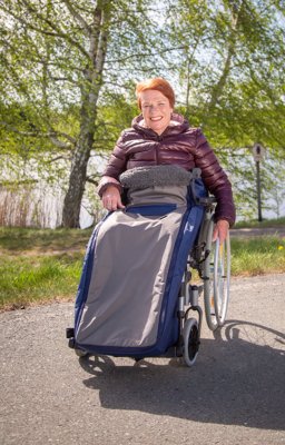 Schlupfsack ROYAL EXKLUSIV, Wirkflor für Erwachsene Farbe: schwarz/grau