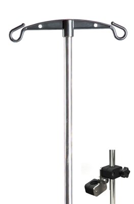 Infusionsstab Edelstahl mit Halter