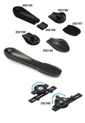 HEMI-System Schwenkarm für Arm-Schale Ausladung 17,5mm