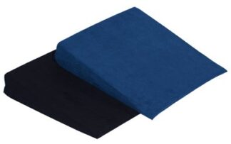 Keilkissen Microfaser-Velours mit Reißverschluss 38x38x8/1cm Farbe: blau