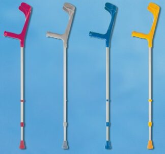 Leichtmetall-Unterarmgehstütze Ergogriff mit Clipverstellung, teilfarbig Farbe: lila