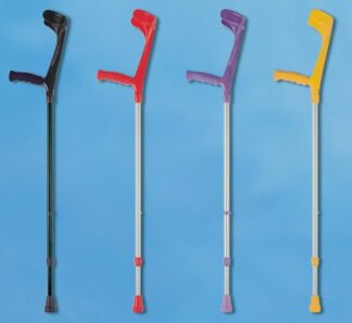 Leichtmetall-Unterarmgehstütze, Ergo-Softgriff Clipverstellung Farbe: brombeere