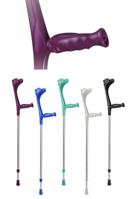 Anatomic-Griff-Stütze, Druckknopfverstellung Farbe: türkis rechts
