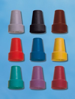 Gummikapsel für Unterarmgehstützen 16mm (VPE: 2 Stück) Farbe: rot