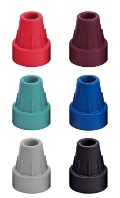 Gummikapseln für Gehhilfen und Stöcke 16mm, (VPE: 10 Stück) Farbe: rot