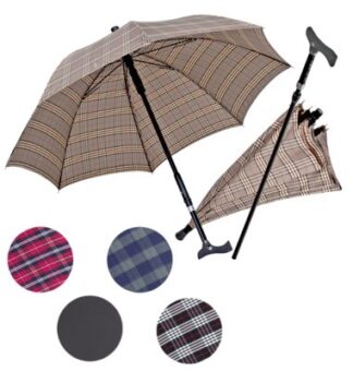 Stockschirm TWIN mit Fritzgriff, verstellbar Farbe: schwarz