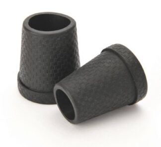 Schlank-Gummipuffer KARO schwarz 14 mm