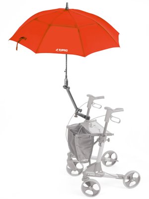 Rollatorschirm TOPRO mit Multifunktionsarm Farbe: rot