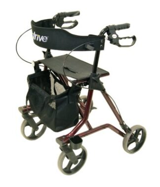 Rollator TORRO mit Stockhalter und Netzkorb Farbe: anthrazit