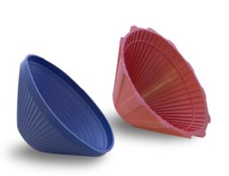 Gummi Verschlußöffner mit Kegelgriff Farbe: blau