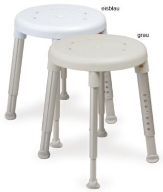 Duschhocker EASY Sitzhöhe 42-57 cm Ausf.: Belastbarkeit 200 kg Farbe: eisblau