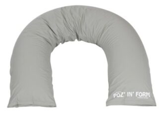Poz-In-Form Halbmondkissen 200 x 30 cm, grau