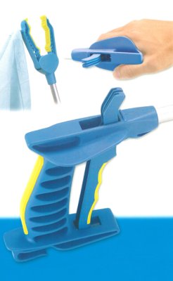 Greifzange Falke mit Softgriff blau/gelb 78 cm