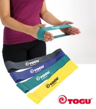 Theragym Powerband Loop-Set gelb, grün, blau und schwarz (VPE: 4 Stück)
