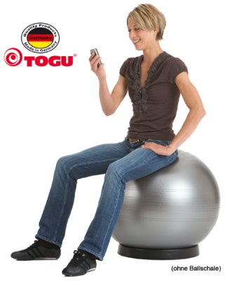 Sitzball ABS im Karton Ausf.: Durchmesser 75 cm Farbe: blau