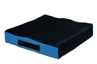 Sitzkissen CUBE GEL mit Inko-Kombibezug Höhe 8 cm schwarz-blau 55 x 45 cm